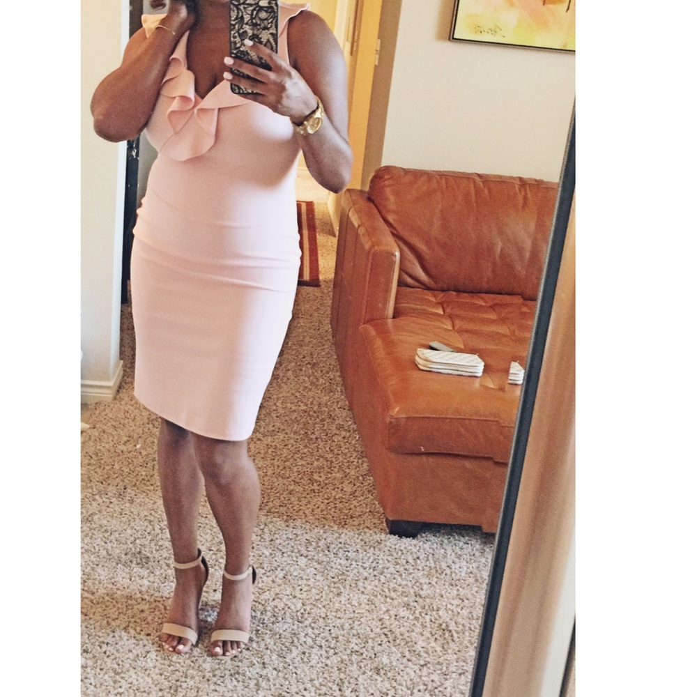 Sleeveless Midi Dress -Light Pink